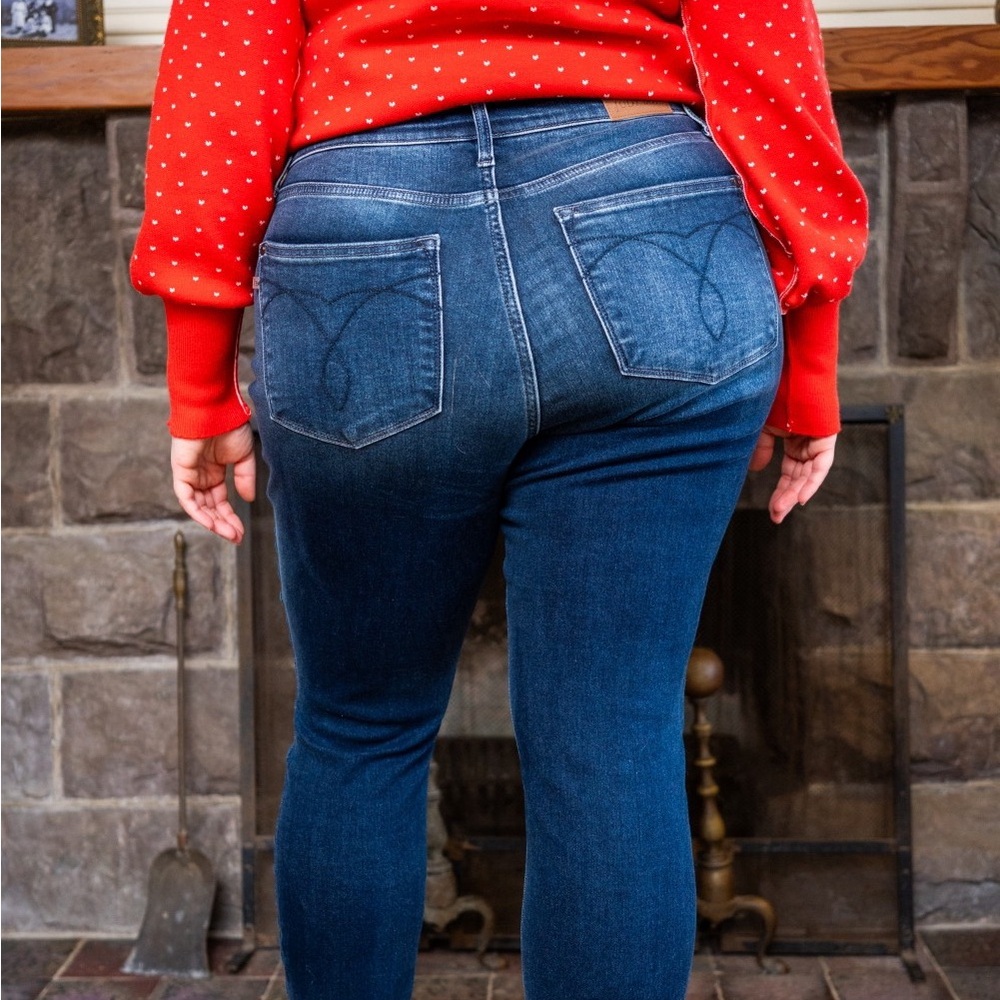NEW Judy Blue Full Size Washed Thermal Skinny Jeans Plus Size - Picture 12 of 15
